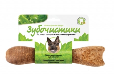 "Зубочистики" для собак крупных пород с кальцием и морскими водорослями