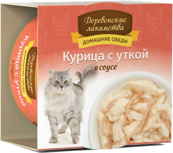 Домашние обеды: курица с уткой в соусе